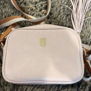Pink Crossbody Bag with Tassel